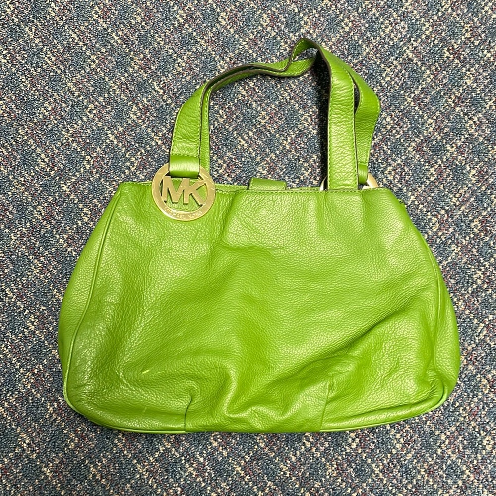 Used Green Michael Kors Purse